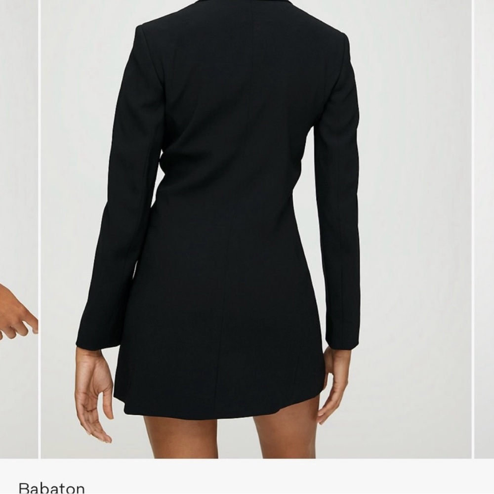 Babaton Black Double Breasted Amell Blazer Dress - Size 2 - Picture 4 of 11